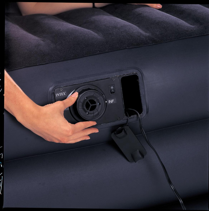 vestavěná pumpa Nafukovací postel Intex Queen Pillow Rest Raised