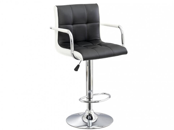 Barová židle CL-3331 (černá/bílá)