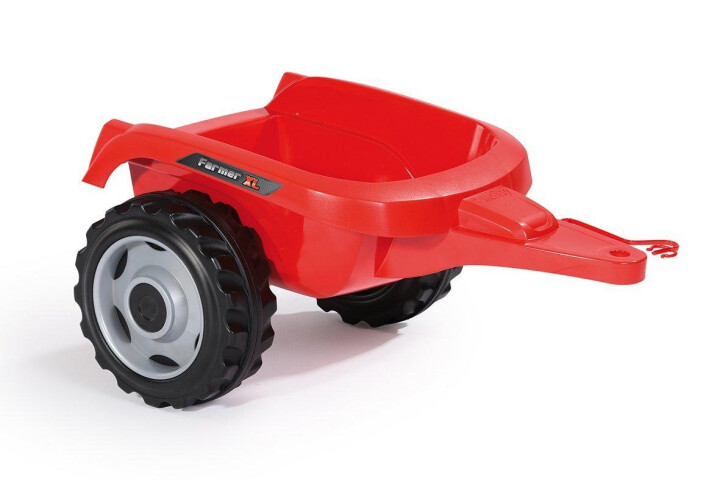 Šlapací traktor Farmer XL červený s vozíkem 