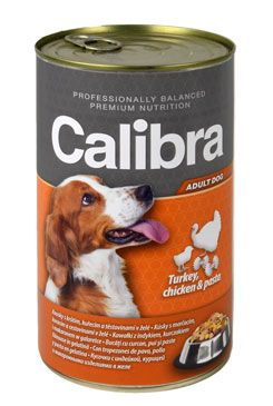 Calibra Dog krůta & kuřecí & těstoviny v želé 1240 g