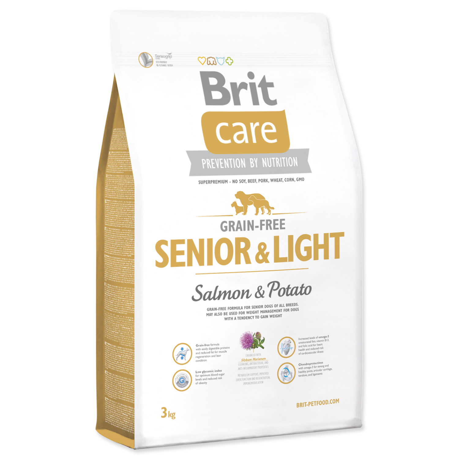 Brit Care Grain-free Senior&Light Salmon & Potato 3 kg