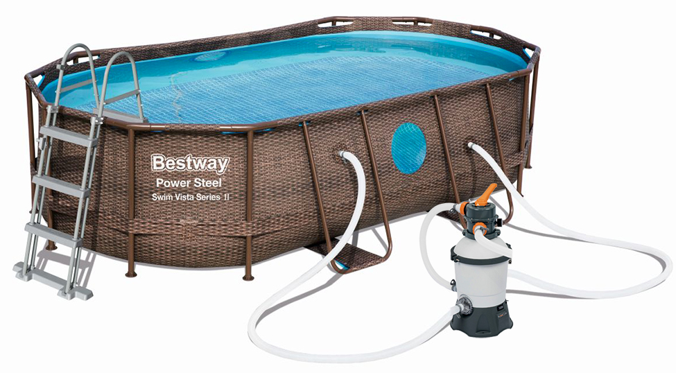 Bestway Power Steel Rattan Swim Vista 4,88 x 3,05 x 1,07 m 56946