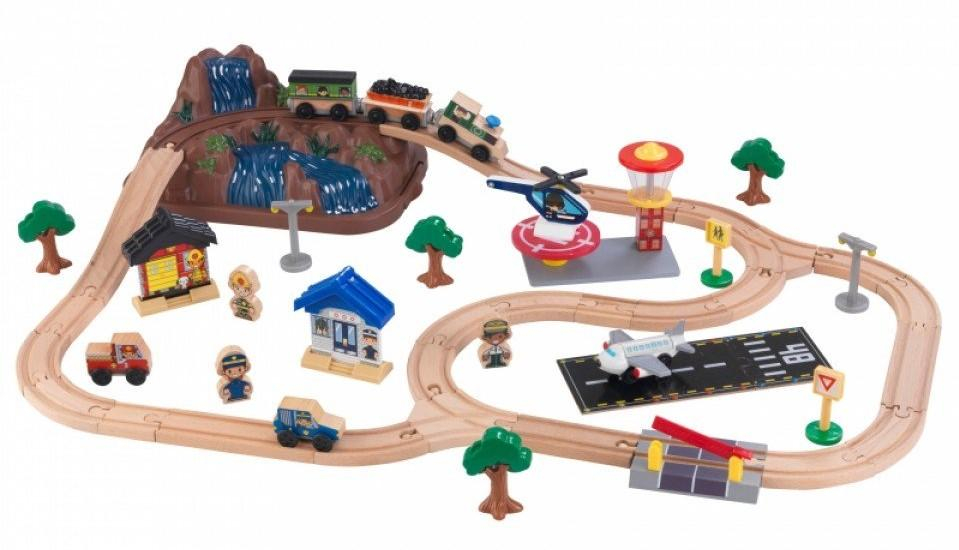 KidKraft BUCKET TOP MOUNTAIN TRAIN SET
