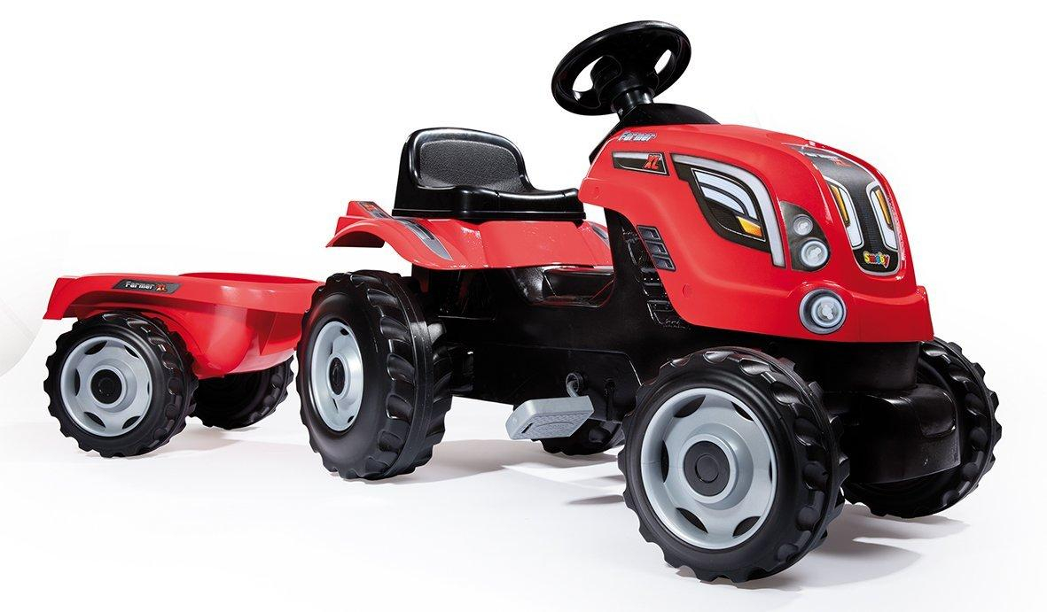 Smoby Šlapací traktor GM Bull s vlekem Šlapací traktor GM Bull červený s vlekem
