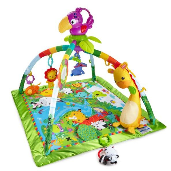 Fisher Price Rainforest Deluxe hrací deka s hrazdičkou