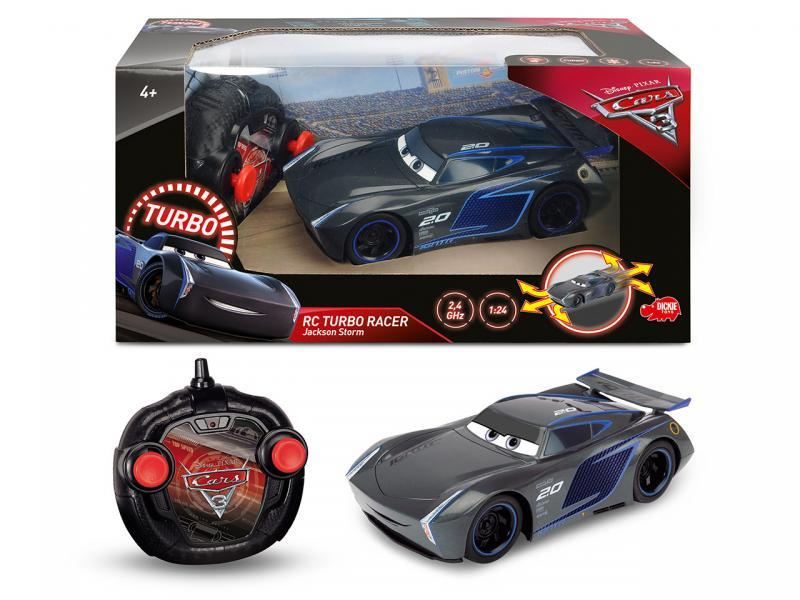 Dickie RC auto na ovládání Cars 3 Turbo Racer Jackson Storm 1:24 17cm 2 kan